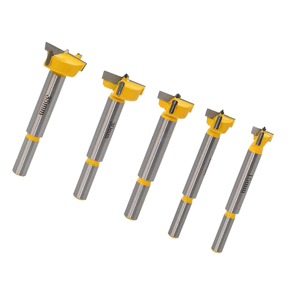 5pcs PROFESSIONAL   DRILL BIT SET WOODWORKING HOLE SAW   BITS