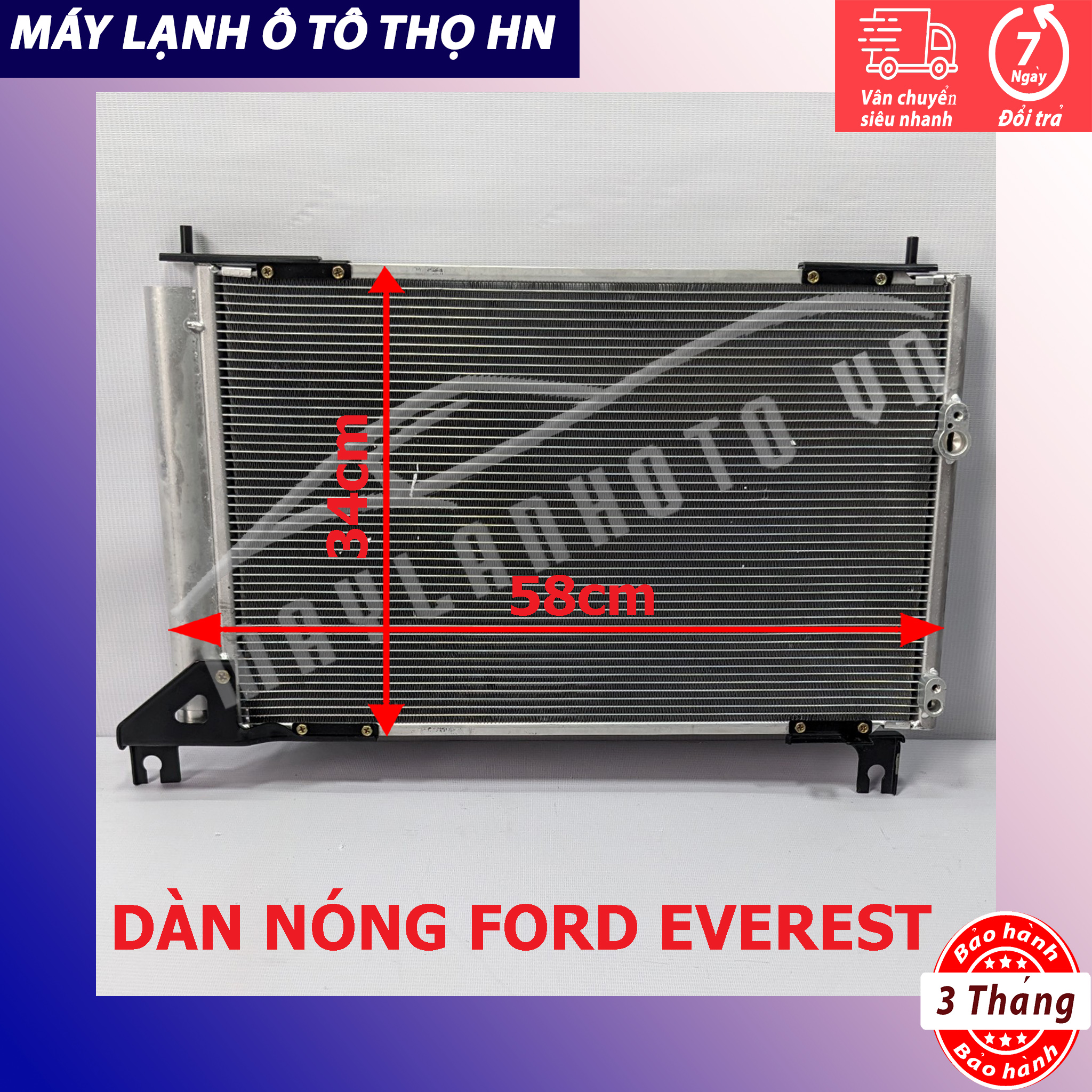 Dàn nóng Ford Everest 2005 2006 2007 2008 2009 2010 hàng xịn Thái Lan 05 06 07 08 09 10