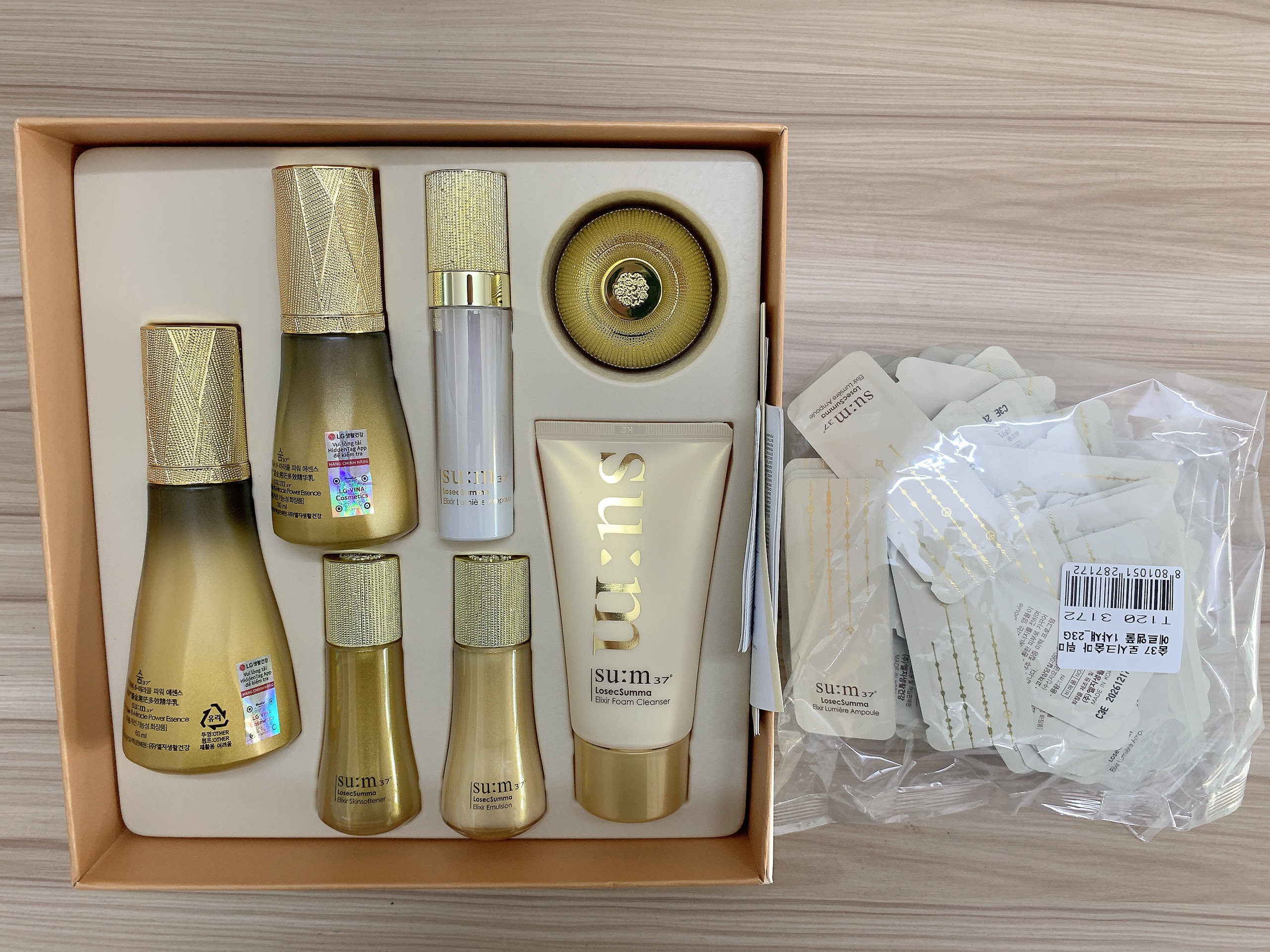 Bộ tinh chất chống lão hóa đa tác động cải thiện 8 vấn đề chuyên sâu Su:m37 8-Miracle Power Essence set