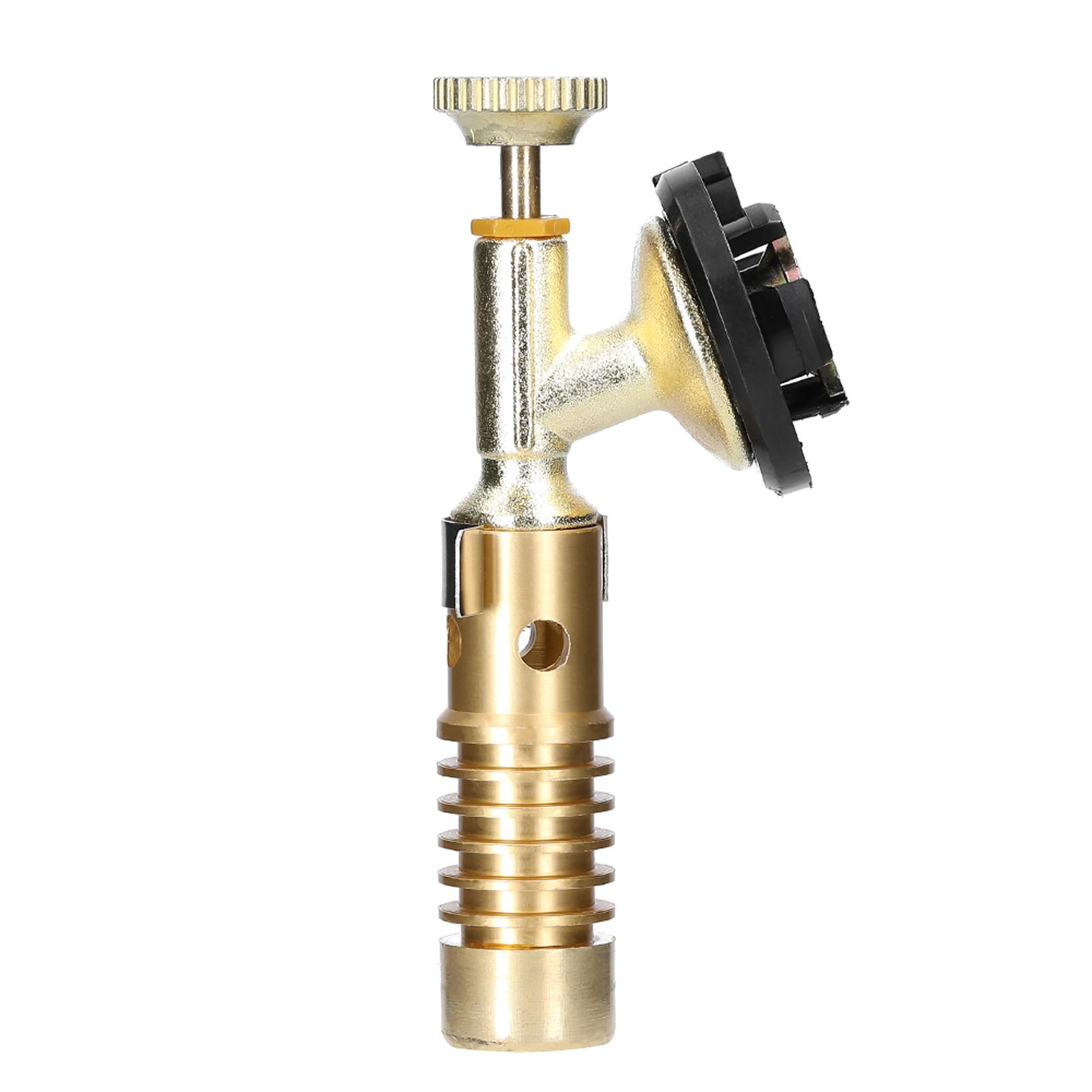 All-Copper Welding Torch Cassette Manual Flamethrower Portable Gases Burner High Temperature Resistant with Adjustable Firepower for Soldering Welding Culinary Baking0