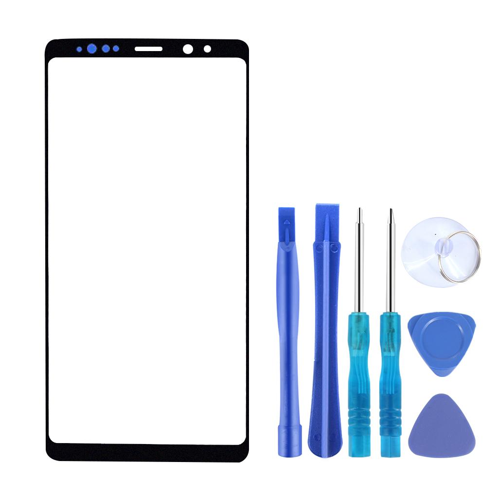 Front Outer Glass Screen Lens Repair Kit Tools for Galaxy S9 Black