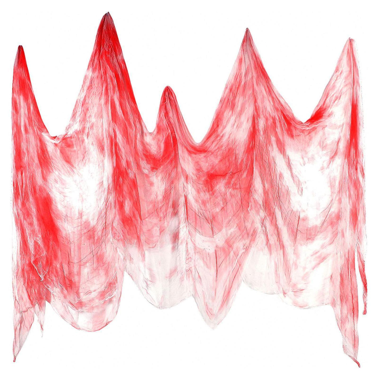 Halloween Creepy Cloth 84.65inchx177.17inch Scary Gauze for Wall Doors Decor