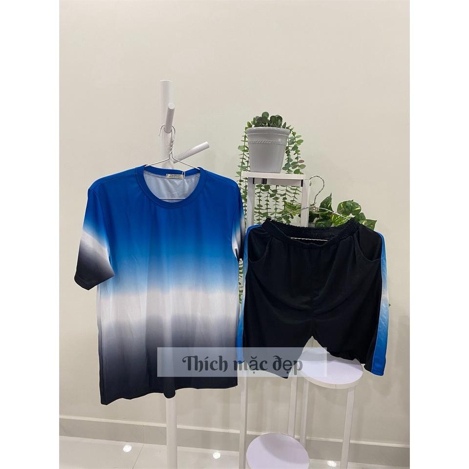 Đồ bộ quần áo nam loang màu thu đông thể thao thun cotton form rộng quần đùi style hàn quốc ngầu 05 màu