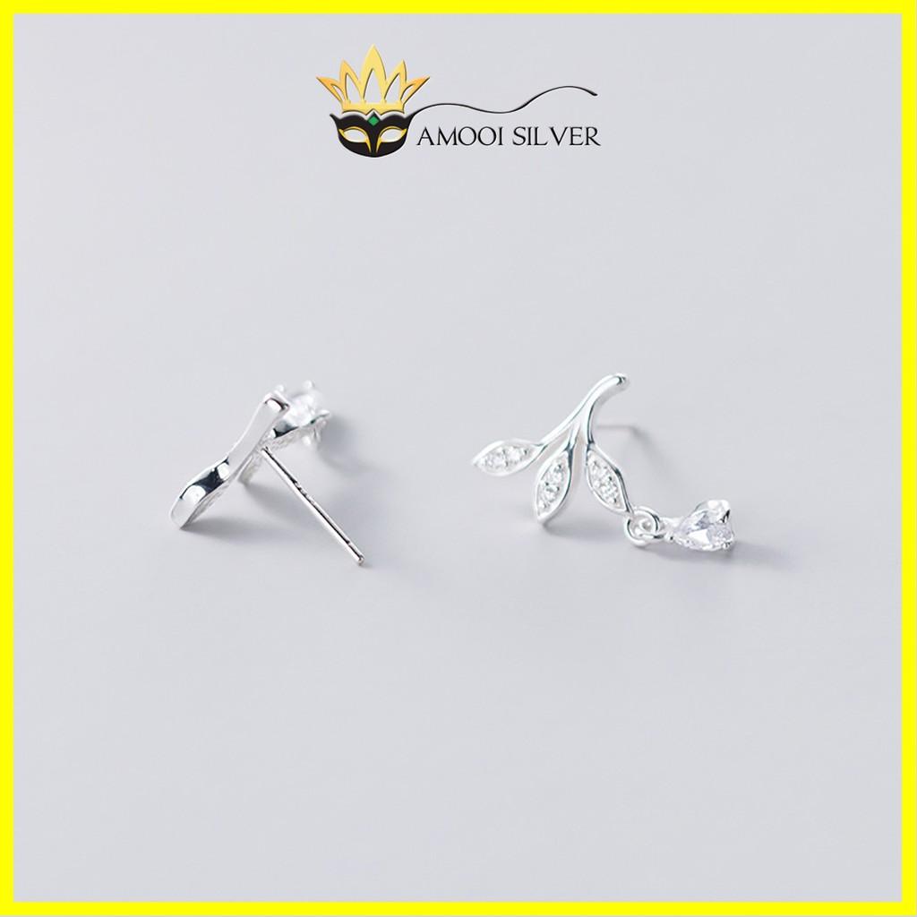 Hoa Tai Bạc Bông Tai Chiếc Lá - Bông Tai Bạc S925 - AMOOI SILVER