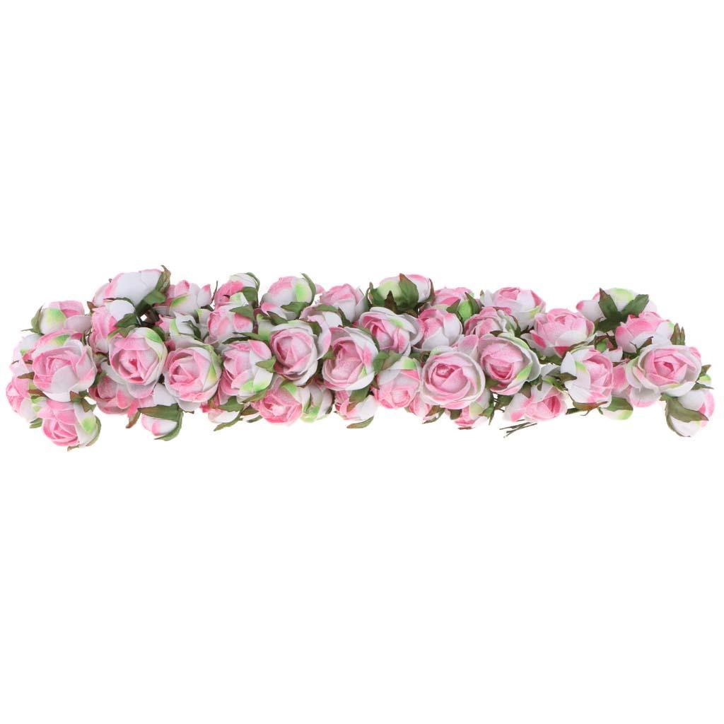 Artificial 60-Head Camellia Flower Bouquet Plant Home Garden Decor