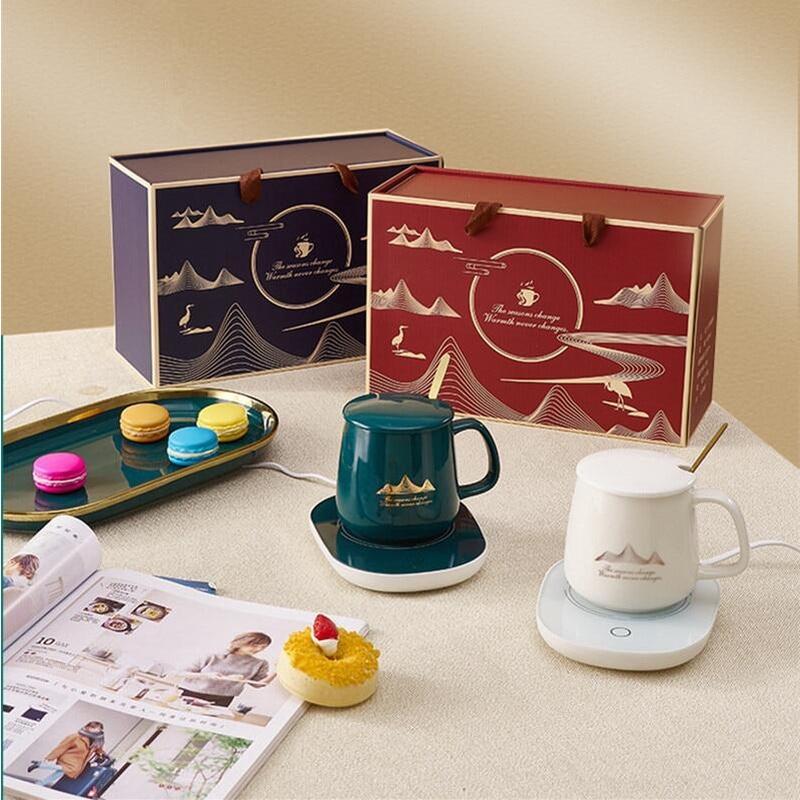 Bộ máy chưng yến hâm sữa, đồ uống tiện lợi kèm cốc sư LUCKY phong cách Hoàng gia