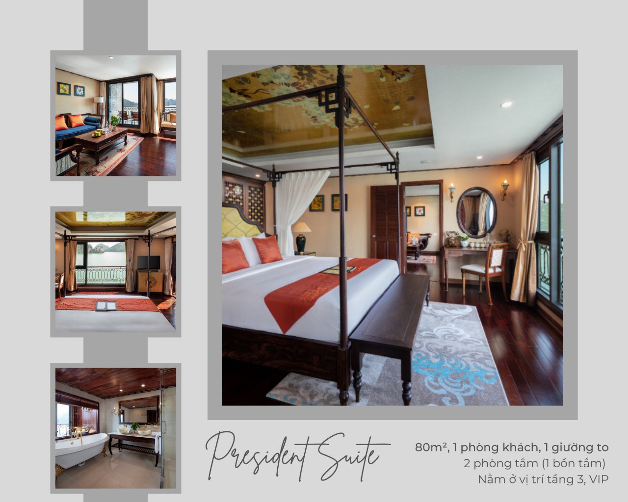Du Thuyền Indochine Cruise 5* Hạ Long 2N1Đ, Khởi Hành Hàng Ngày