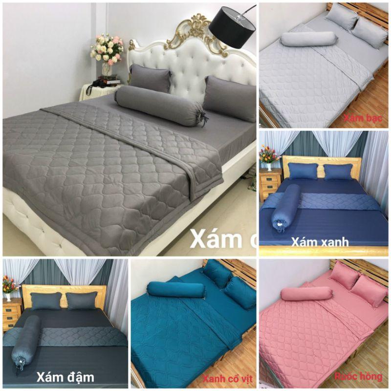 Bộ Ga Thun Lạnh Thành Cao 30cm, Bộ Ga Thun Lạnh Hàn Quốc 4 món