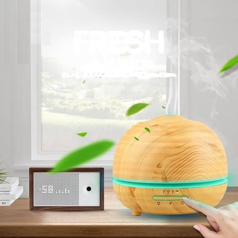 Máy khuếch tán bí tròn vân gỗ sáng FX2036