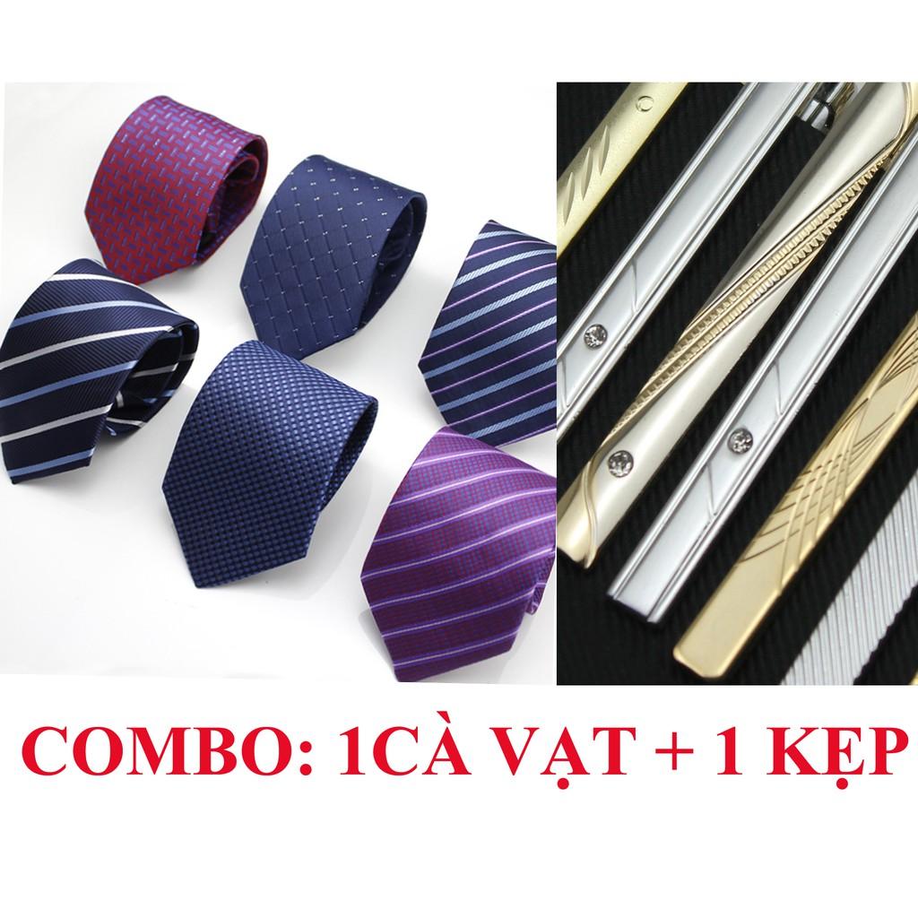 COM BO bao gồm 1 Cà Vạt và 1 Kẹp Cà Vạt