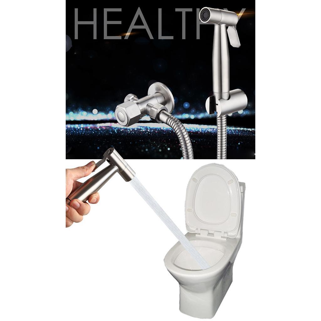 Stainless Steel Handheld Bidet  Head Toilet  Adapter