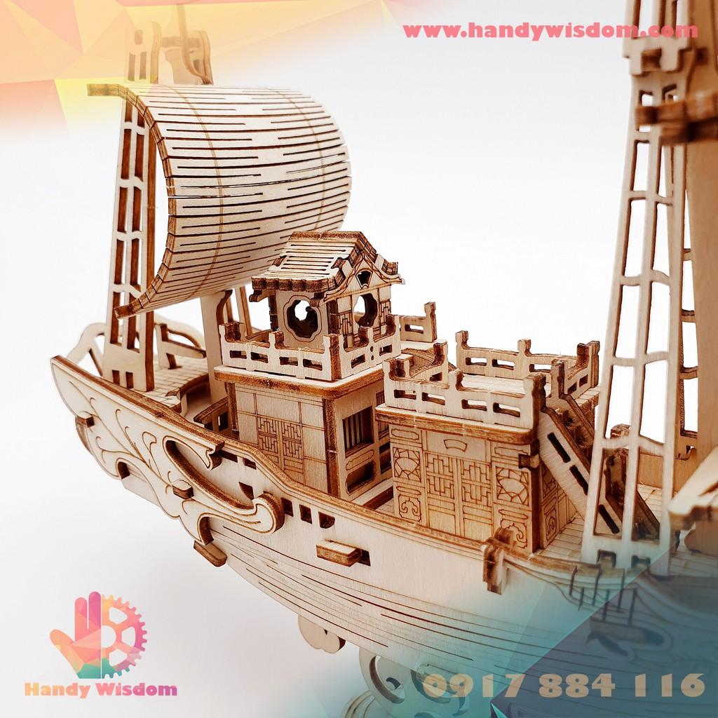 Mô hình lắp ghép gỗ Rolife - Tàu ngoại giao Nhật Bản - Robotime Japanese Diplomatic Ship TG307