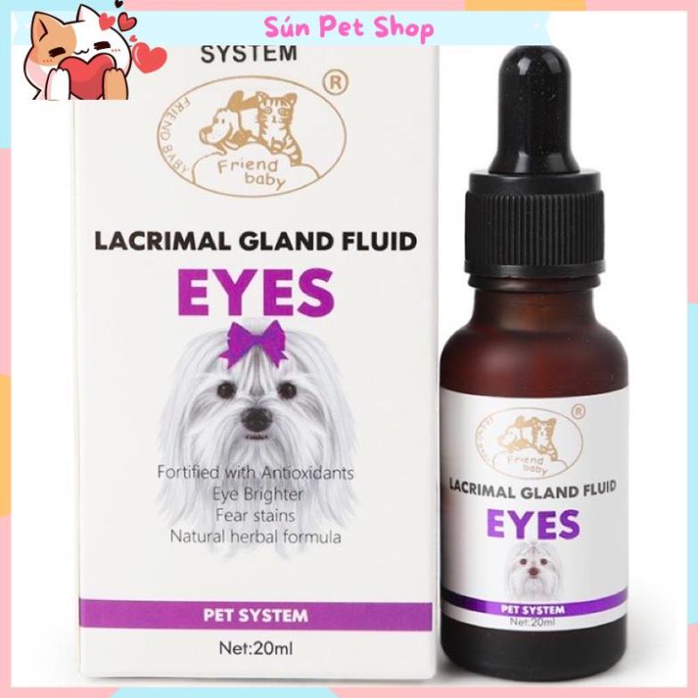 Siro uống chống chảy nước mắt, giảm ố mắt cho chó mèo Lacrimal Gland Fluid Eyes 20ml
