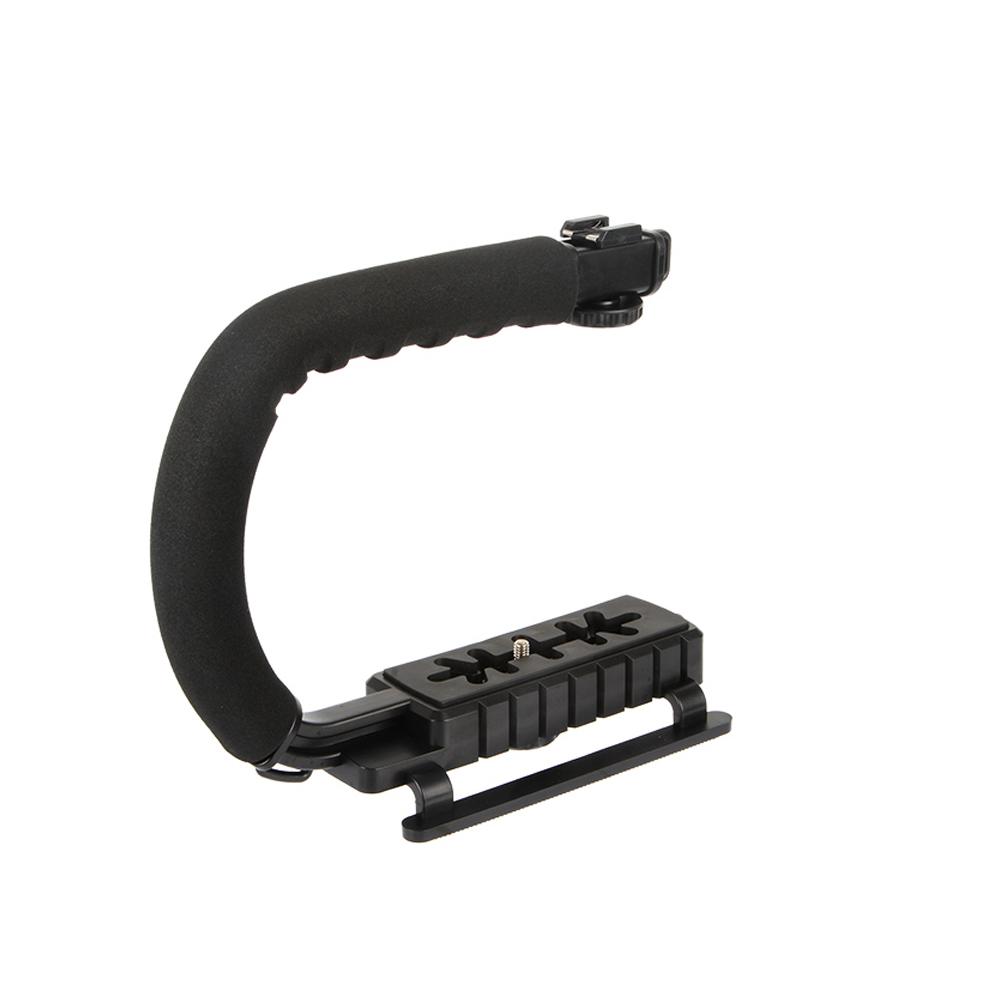DV Hand Held C-Shaped Shooting Video Stabilizer Hand-held Stabilizing Grip Low Frame Flash Stands Stabilizer