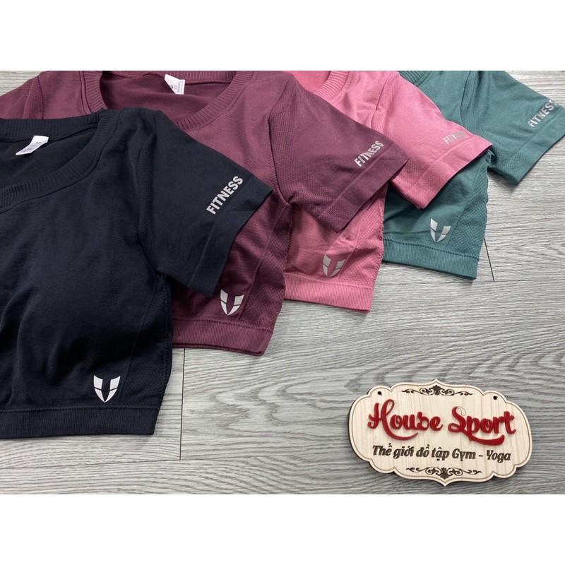 ÁO CROPTOP DỆT LÓT MÚT GYM-YOGA