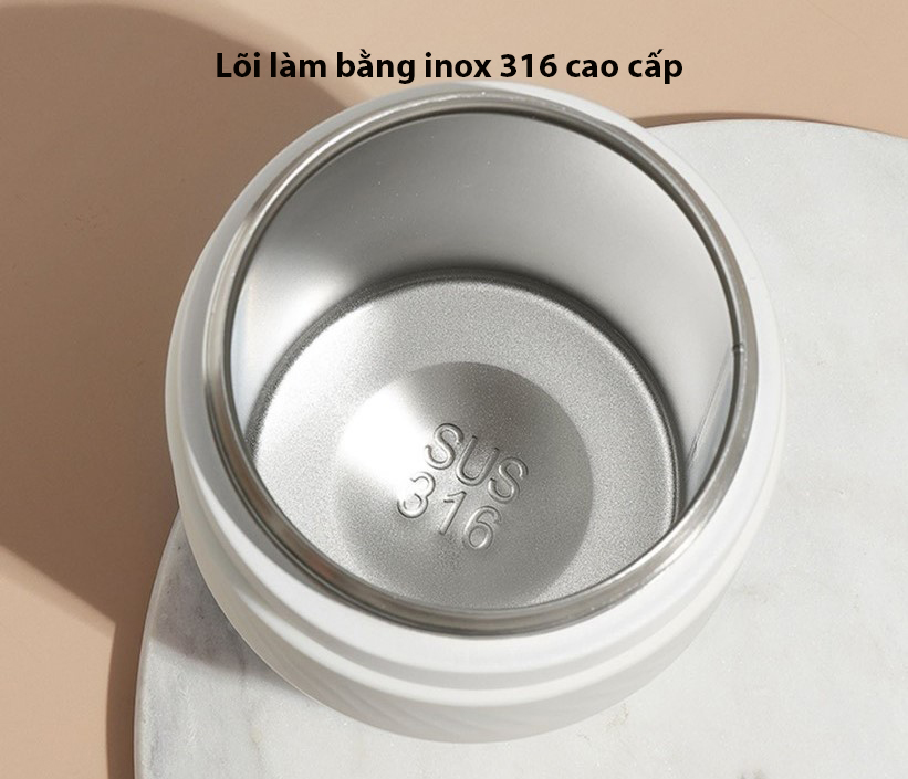 Ly giữ nhiệt coffee inox 316 Dori dung tích 380ML