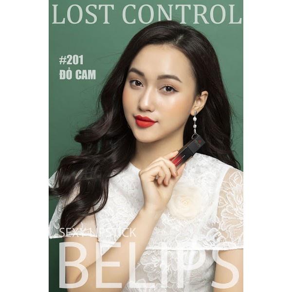 Son Kem Lì Màu Lost Control Đỏ Cam Belips Sexy Lipstick Không Chì