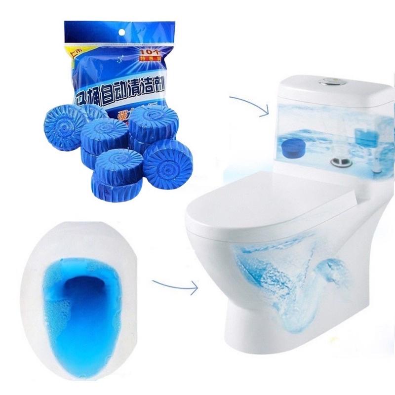 Viên Thả Bồn Cầu Tẩy Rửa Toilet Cực Mạnh - Diệt Vi Khuẩn Khử Mùi Hôi Nhà Vệ Sinh