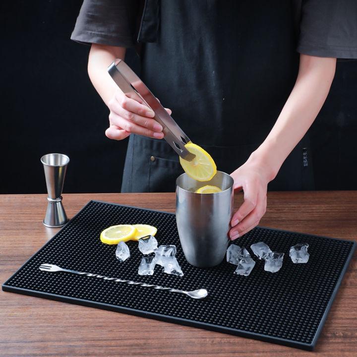 Thảm bar pha chế lót sàn bằng cao su chống tràn - Miếng lót cao su silicon quầy bar đa năng có thể dùng làm bàn trà