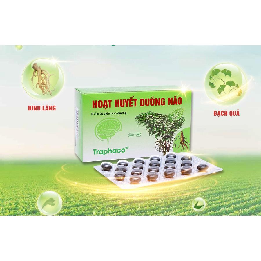 HOẠT HUYẾT DƯỠNG NÃO - HỘP 100 VIÊN