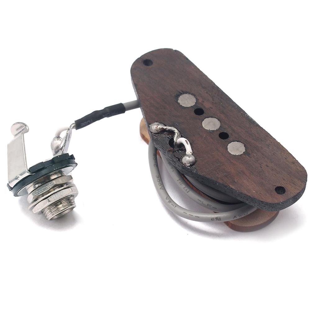 1 PC 3 String Cigar Box Guitar Pickup + Input Jack Cigar Box Guitar Kit