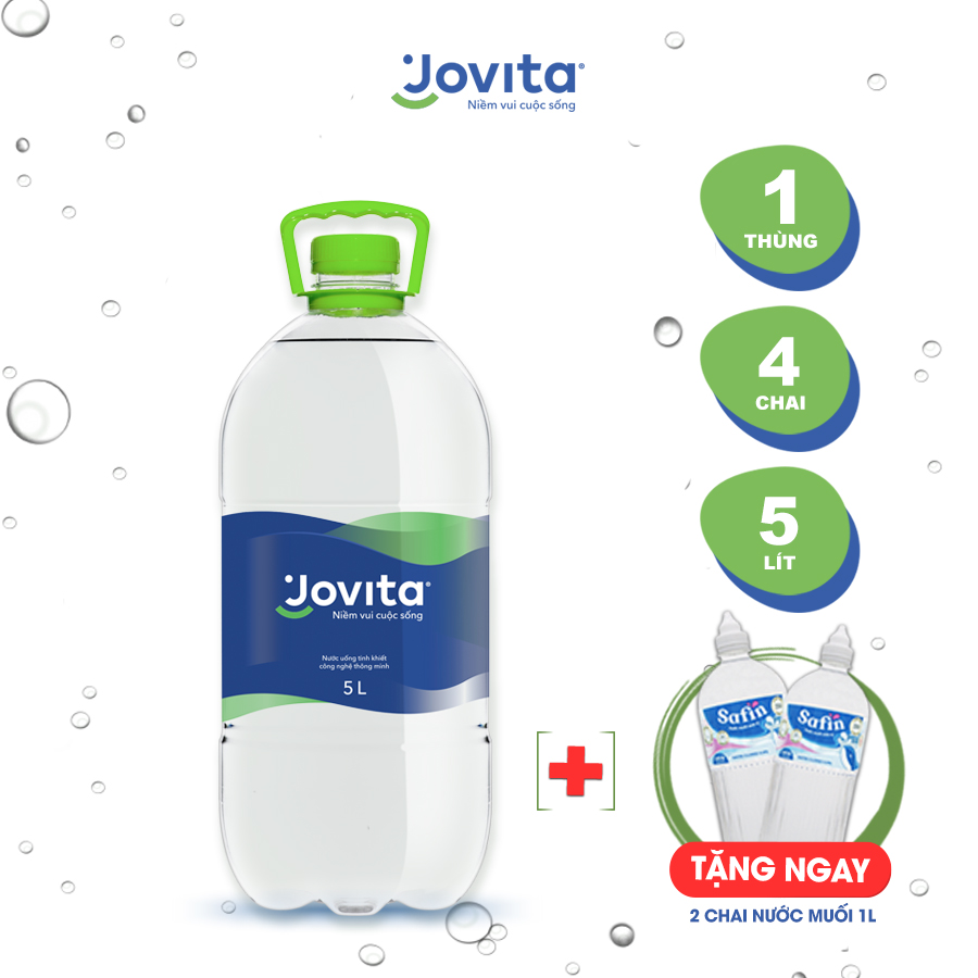 Thùng 4 Chai Nước Uống Tinh Khiết Đóng Chai Jovita