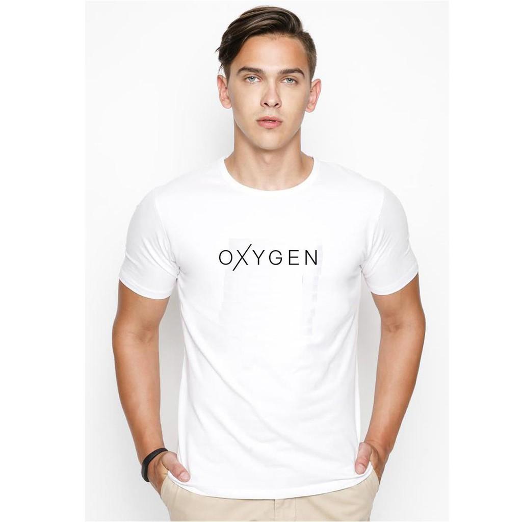 Áo thun nam in hình Oxygen cá tính phong cách vải dày mịn TEEWO511