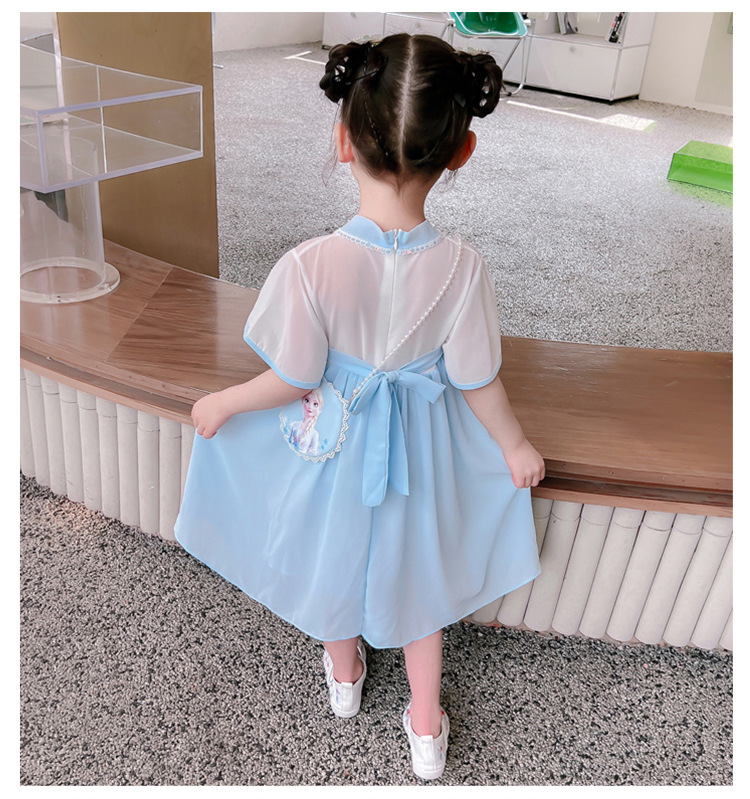 Đầm bé gái cổ trang mặc lễ tết