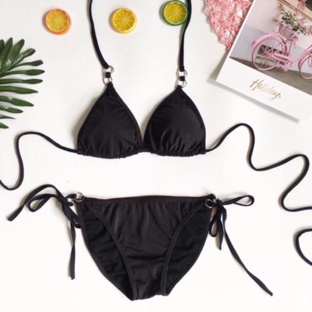 Đồ bơi bikini basic phối khoen