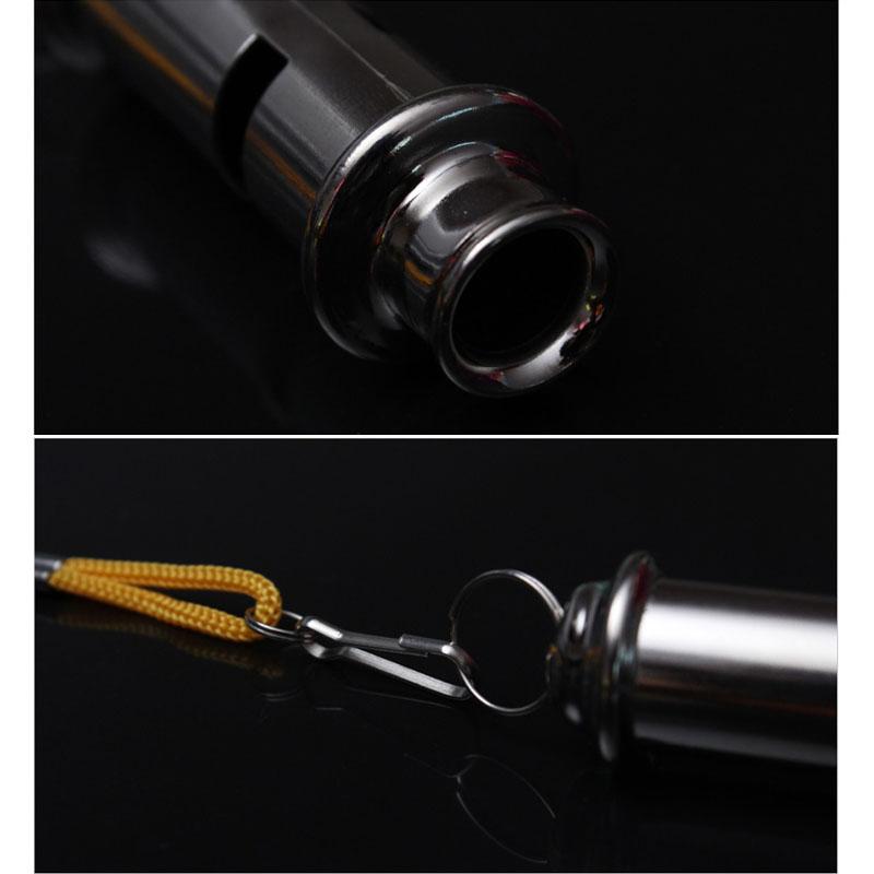 Cảnh sát còi bằng thép còi quân sự với dây buộc dây thể thao ngoài trời Color: Red