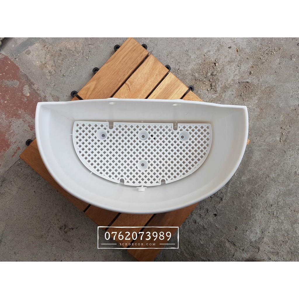 Chậu treo tường bán nguyệt