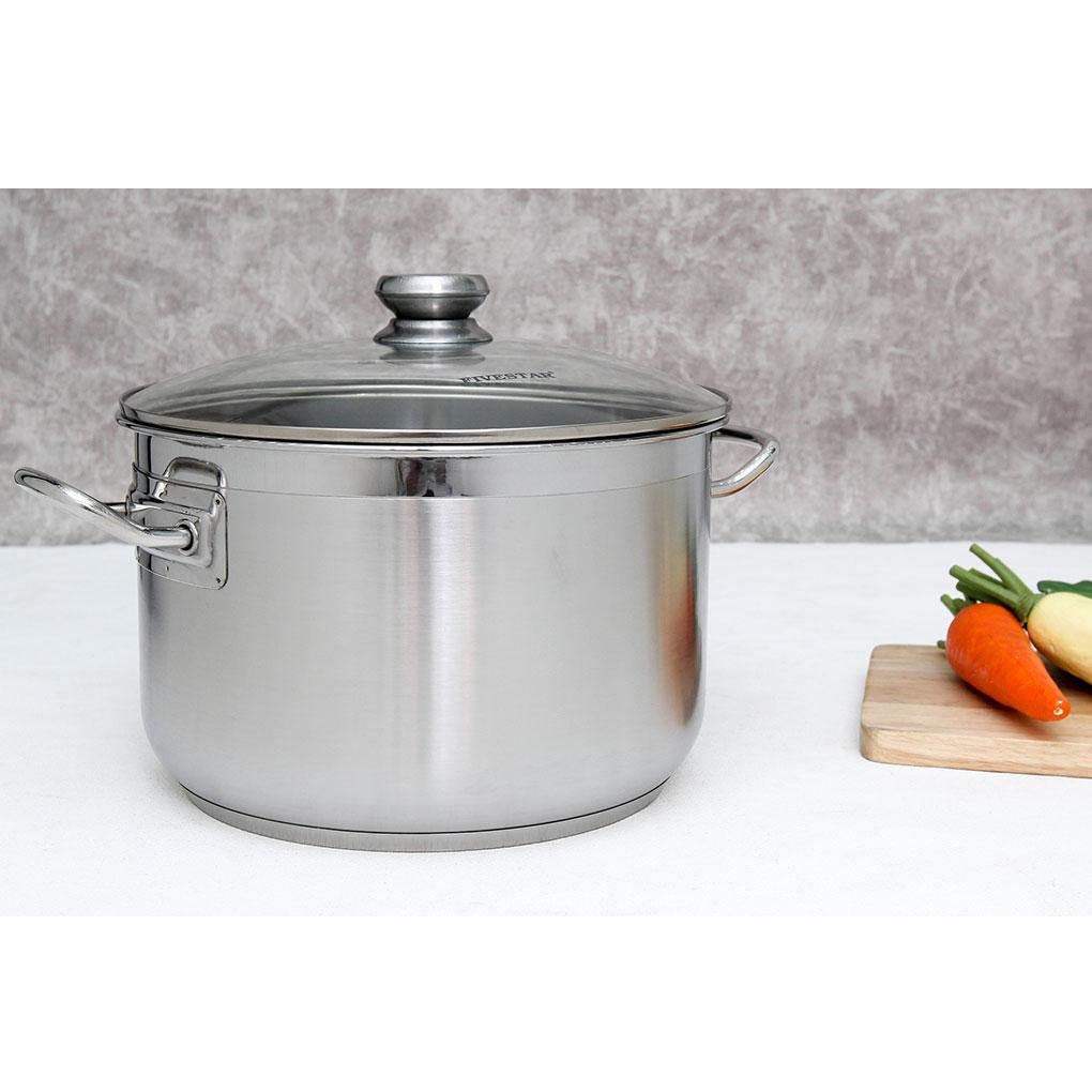 Nồi Inox 3 Đáy Nắp Kính Fivestar N26-3DG - Hàng Chính Hãng