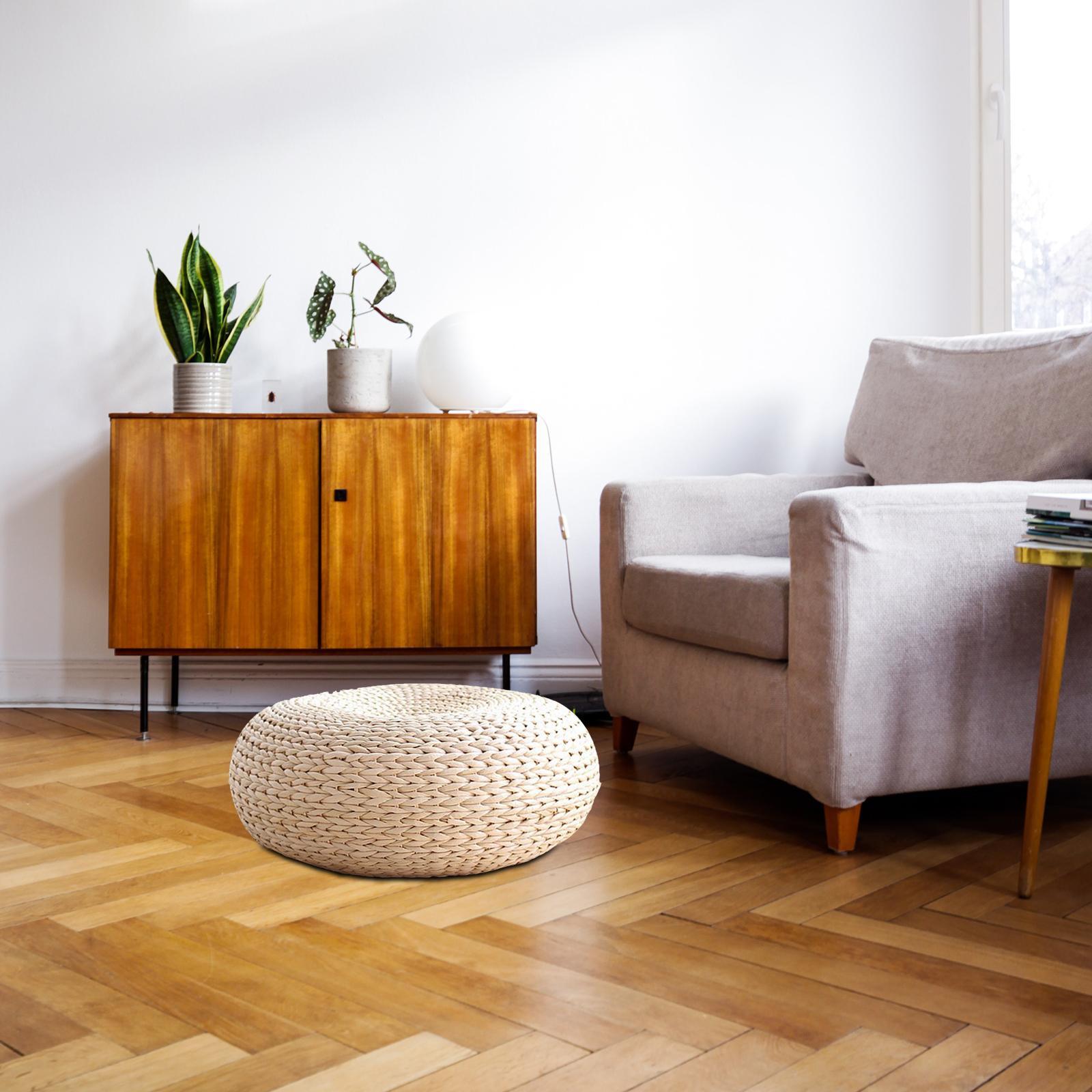 Handcrafted  Woven Dia. 40cm Seat Cushion Floor Mat