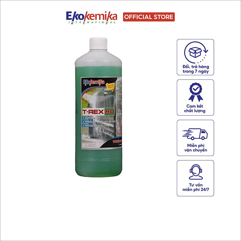 Nước Rửa Xe Không Chạm Đặc Biệt T-rex 80 Ekokemika - (1l) - Hàng Chính Hãng