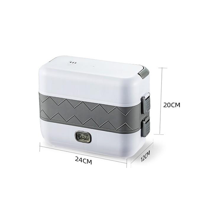 Hộp cơm cắm điện, hâm nóng thức ăn, giữ nhiệt, 4 ngăn inox 304