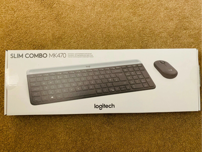 Bộ Bàn Phím Và Chuột Không Dây Logitech MK470 Slim - Hàng Chính Hãng