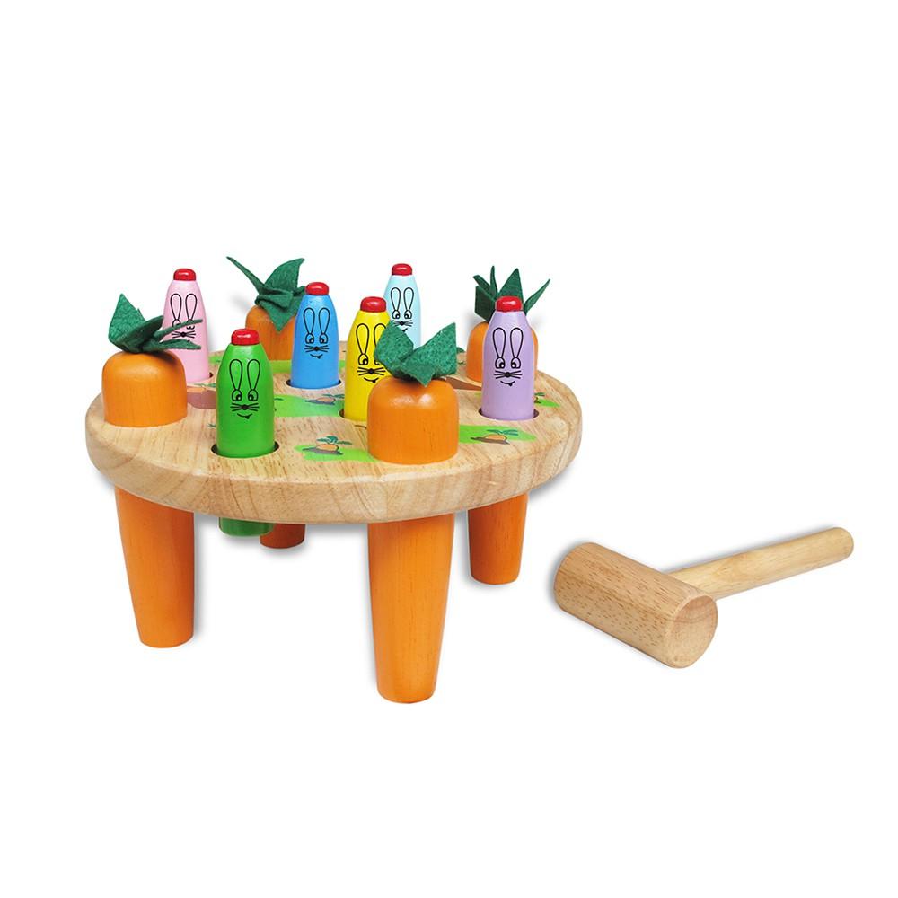 Đồ chơi gỗ Búa đập thỏ | Winwintoys 64192 | Rèn luyện tính khéo léo và phân biệt màu sắc | Đạt tiêu chuẩn CE và TCVN
