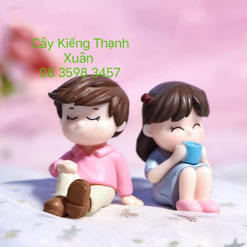 Phụ kiện trang trí tiểu cảnh - Phụ kiện cặp đôi hẹn hò - Terrarium - Trang trí chậu hoa, cây cảnh, hồ cá