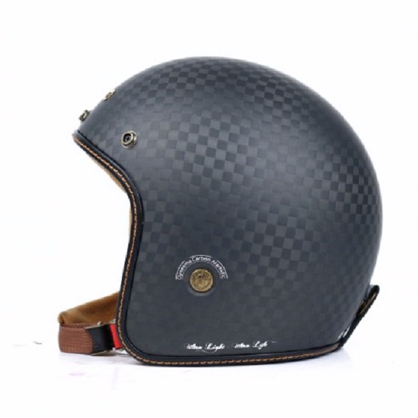 Mũ Bảo Hiểm 3/4 BULLDOG HELI CARBON