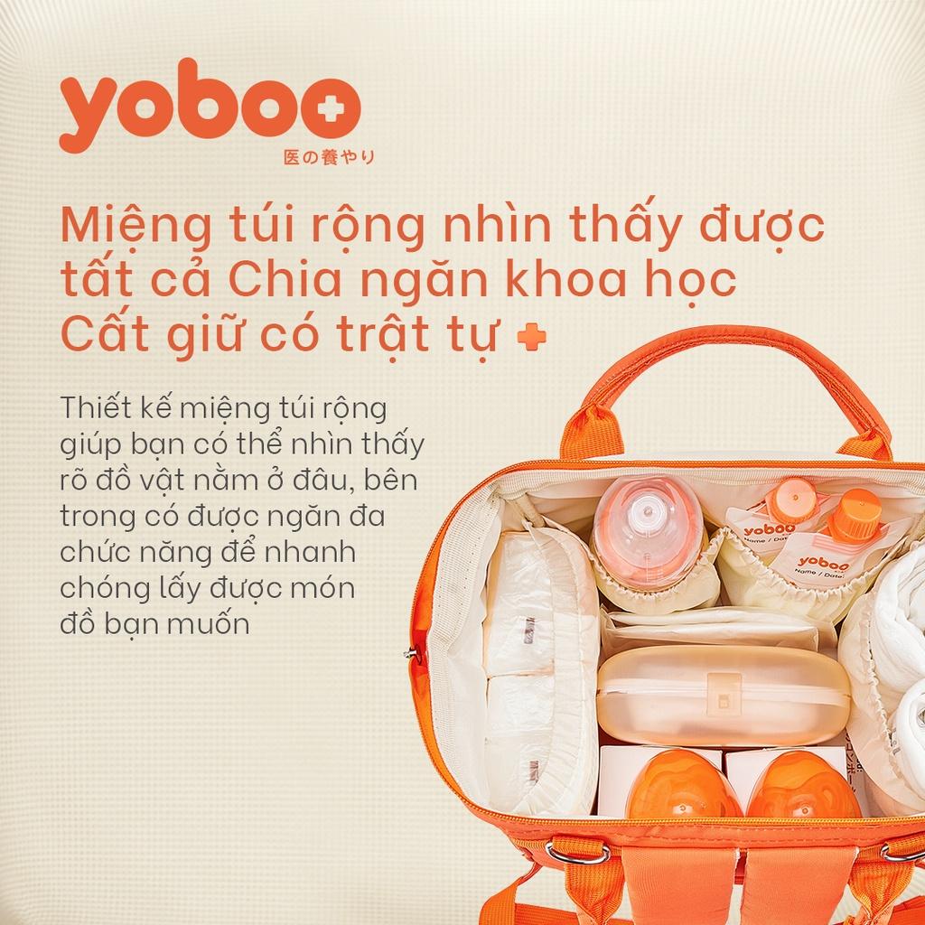 Balo bỉm sữa đa năng cho mẹ và bé Yoboo YB-005 chống thấm nước sức chứa lớn 20L nhiều ngăn chứa đồ - Hàng chính hãng