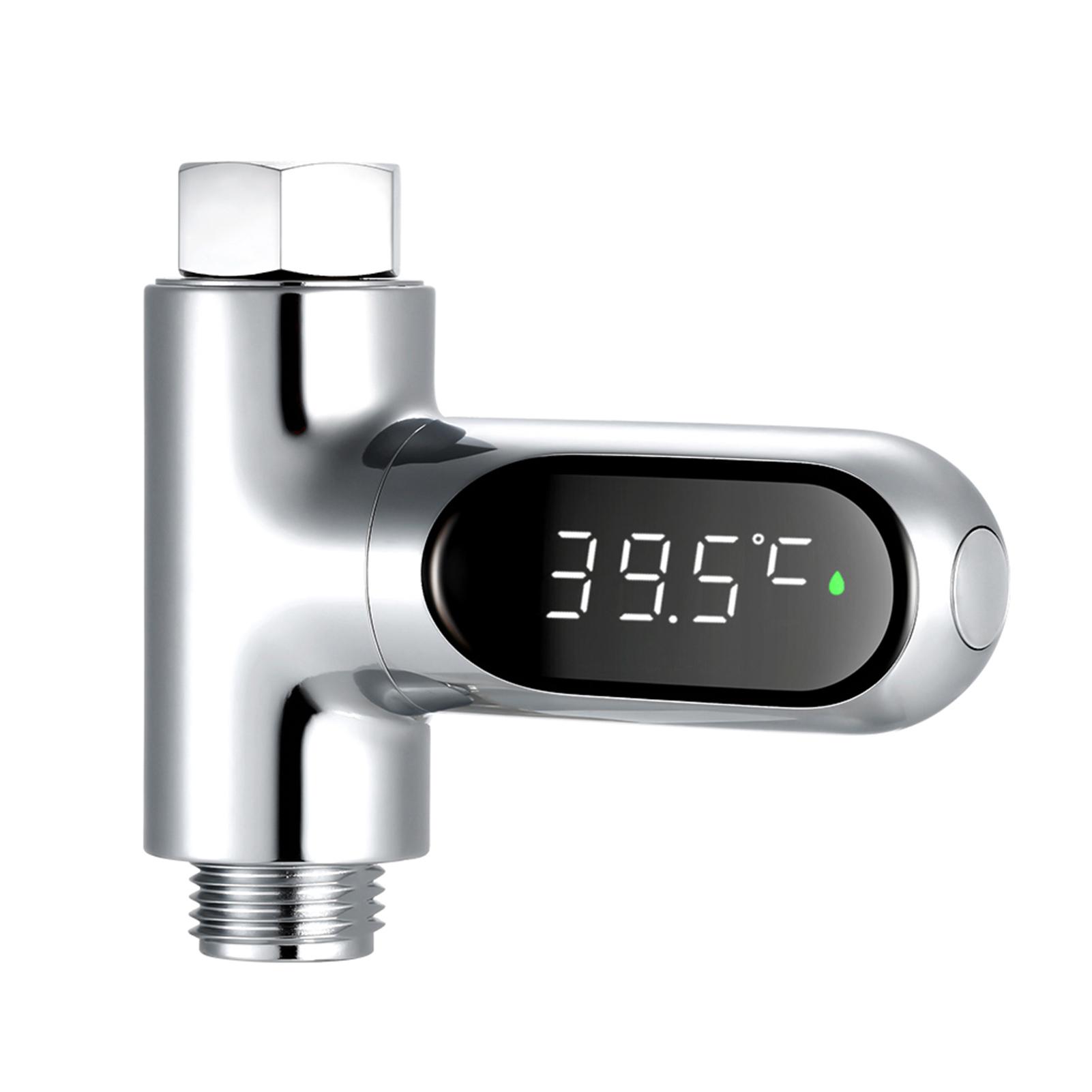 LED Display Water Meter Digital Shower Thermometer Bath Temperature Monitor Water-temperature Measuring Instrument with