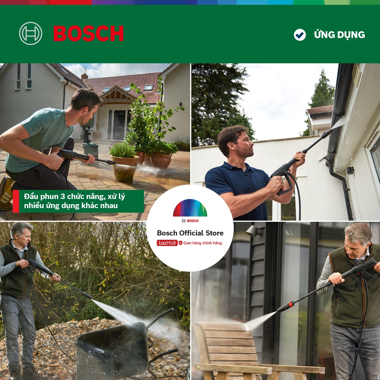 Máy Phun Xịt Rửa Bosch Universalaquatak 125