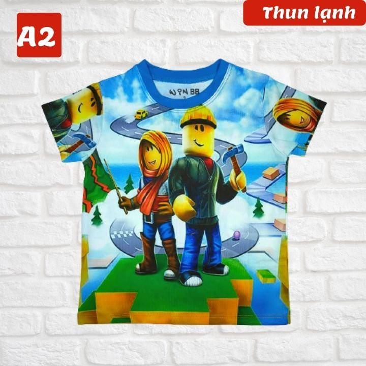 Set đồ bộ bé trai hình các nhân vật Roblox từ 10-48kg - Vải thun lạnh - HNStore115