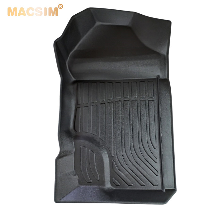 Thảm lót sàn xe ô tô Ford Everest 2015-2020 Nhãn hiệu Macsim chất liệu nhựa TPE cao cấp màu đen