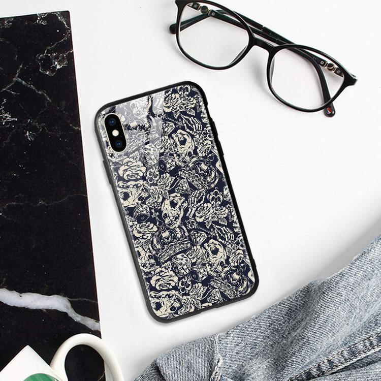 Ốp Lưng Đầu Lâu Đơn Giản dành cho Iphone 6/6Plus/6S/6S Plus/7/7Plus/8/8Plus/X/Xs/Xs Max/11/11 Promax/12/12 Promax Lpc01010033