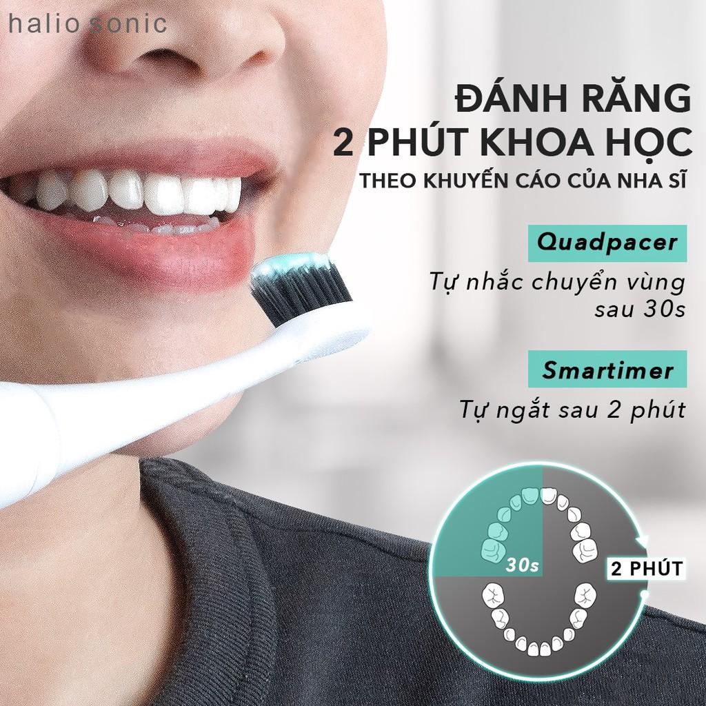 Bàn Chải Điện Halio Sonic Whitening Toothbrush Pro - Màu White Kèm Hộp Đựng