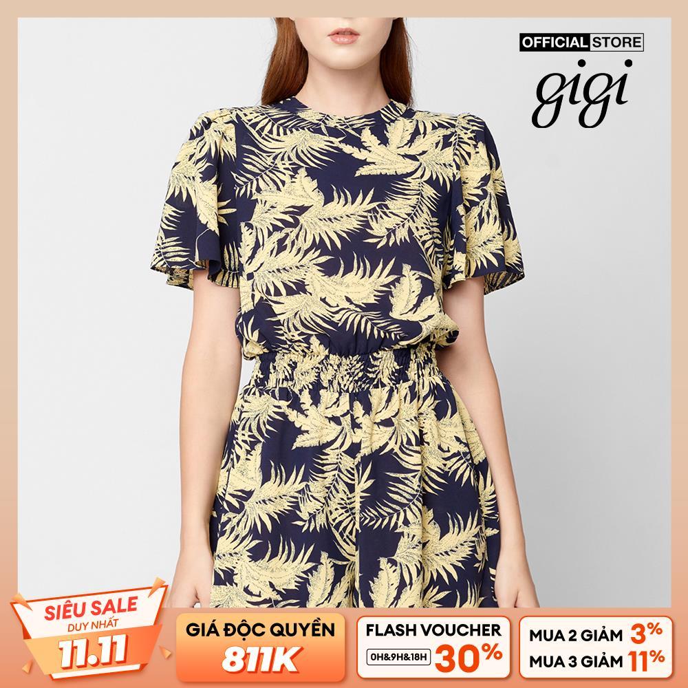 GIGI - Playsuits nữ ngắn tay khoét lưng hiện đại G2206S211608