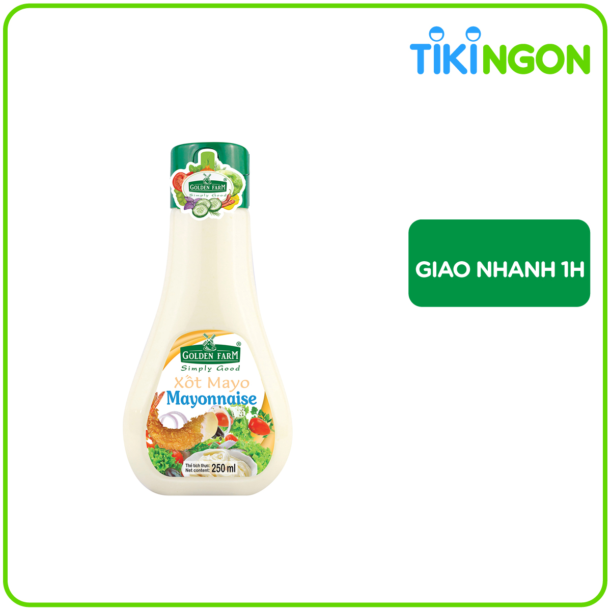 Sốt Trứng Gà Tươi Mayonnaise Golden Farm (250ml)