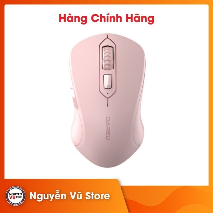 Chuột không dây Dareu LM115G - Hàng chính hãng  - Màu hồng