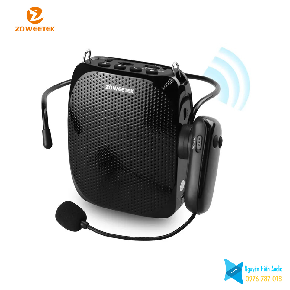 Loa trợ giảng, bộ khuếch đại giọng nói không dây, có dây ZW-S615 UHF hãng Zoweetek